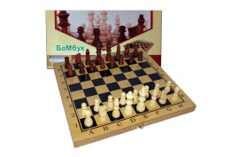 Spiel "Schach" Bambuk 35x35x4 cm